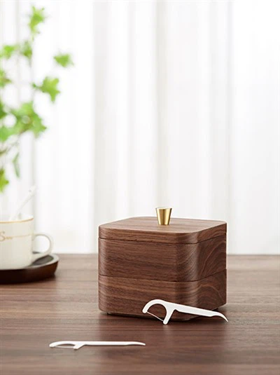 Wooden Dental Floss Box